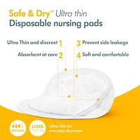 Medela Safe & Dry Ultra Thin Disposable Nursing Pads