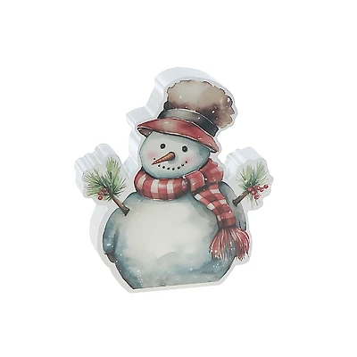 Bloc De Table En Mdf (Bonhomme De Neige)