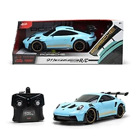 Porsche 911 (992) GT3 RS – 1:16 Scale Remote Control Car by Jada Toys – USB Rechargeable RC with Turbo Function, 2.4GHz – Toy for Kids & Collectors – Blue