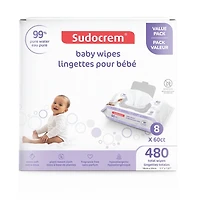 Sudocrem® Pure Water Wipes - 480ct, 99% pure water formula