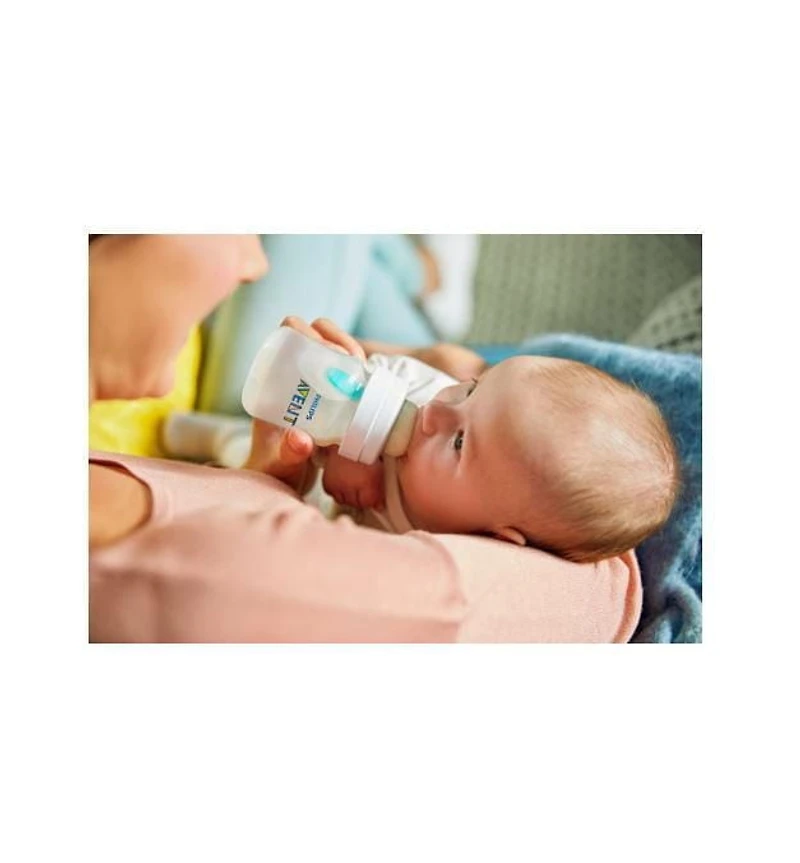 Philips Avent Anti-colic Baby Bottle with AirFree Vent 4oz, 3 pack, SCY701/03