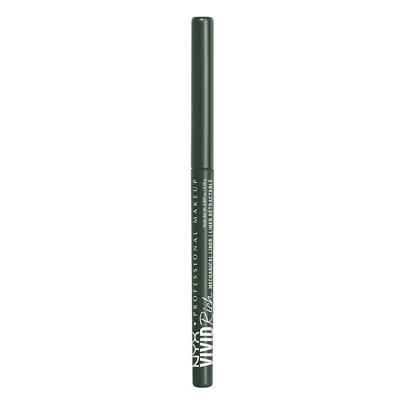 NYX PROFESSIONAL MAKEUP, Vivid Rich Mechanical Pencil, Eyeliner, Rich shades, Vegan Formula