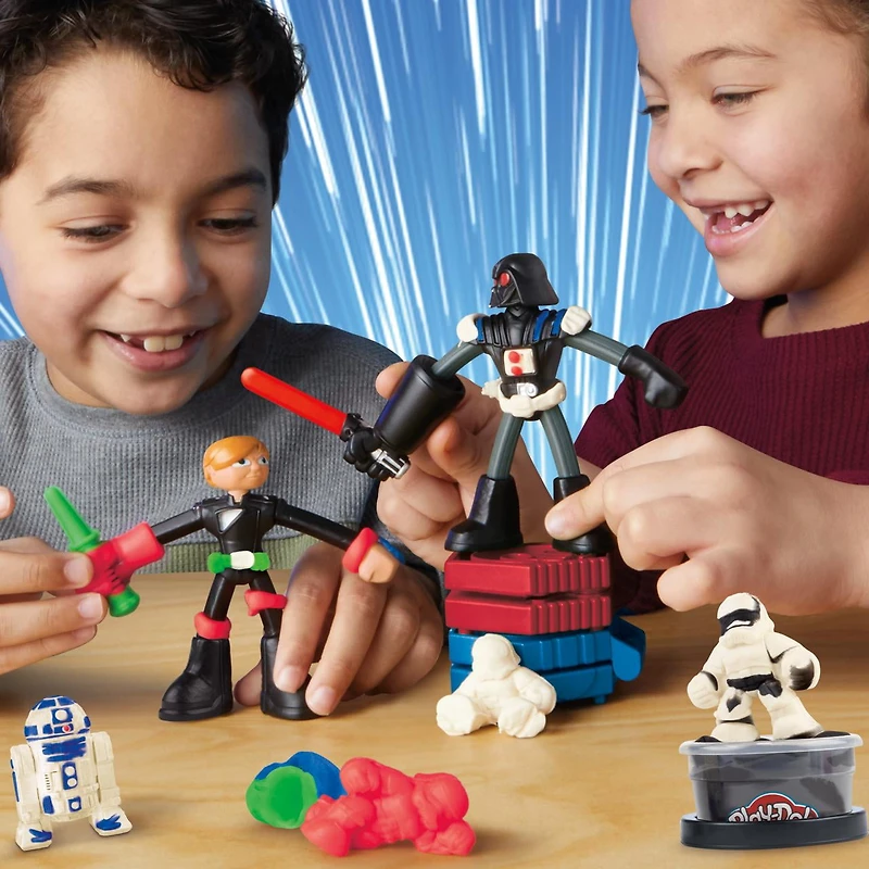 Play-Doh Star Wars Squish & Slice Lightsabers 4 Inch Action Figure Set