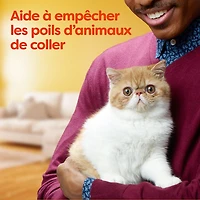 Feuilles assouplissantes méga Bounce Anti-poils d’animaux et anti-peluches avec 3 fois les anti-poils d’animaux, parfum Frais 120 feuilles