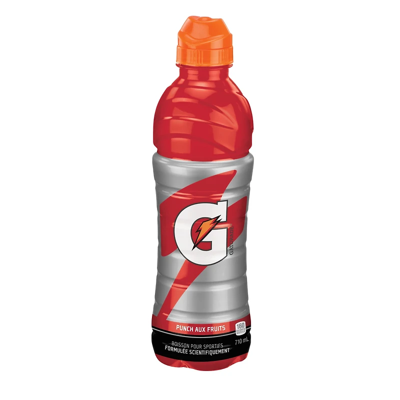 Boisson énergétique Gatorade Fruit Punch 710 mL, Bouteille 710 ml