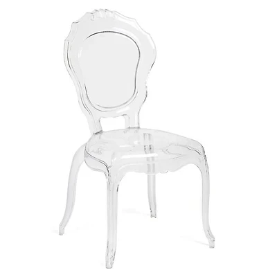 Plata Import Princess Clear Plastic Chair