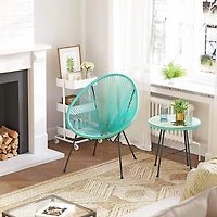 Songmics 3-Piece Acapulco Patio Furniture Set, Green