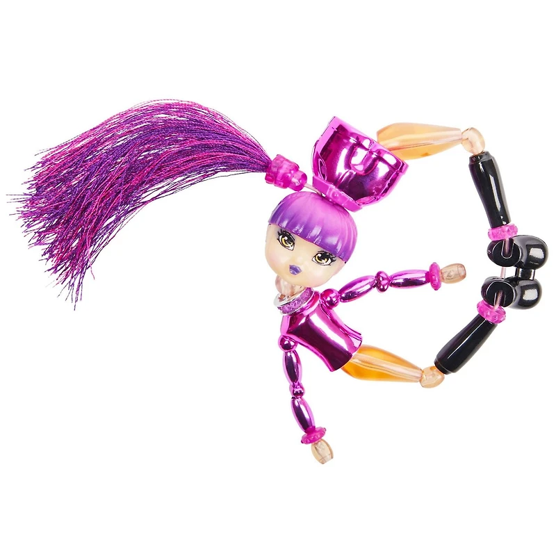 Twisty Girlz, Series 2, Jet B. Transforming Doll to Collectible Bracelet with Mystery Twisty Petz