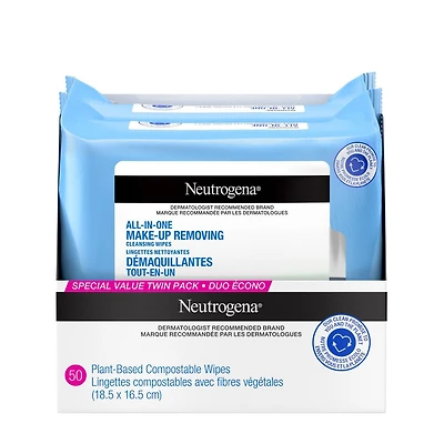 Neutrogena Lingettes  démaquillantes 2x 25 lingettes