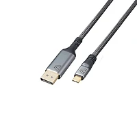 BlueDiamond câble PRO USB-C vers DP 8K Ultra HD - 48Gbps - HDR Dynamique - DP 1.4 - USB-C - 8K@60Hz, 4K@120Hz, 6pi