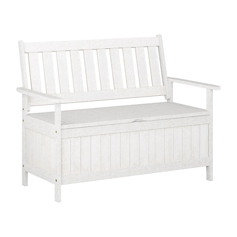 Banc de rangement extérieur den bois massif Miramar