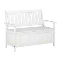 Banc de rangement extérieur den bois massif Miramar