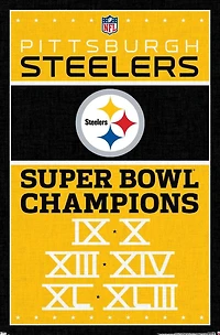 NFL Pittsburgh Steelers - Champions 13 Wall Poster
