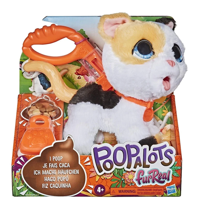 furReal Poopalots Big Wags Interactive Pet Toy, Connectible Leash System