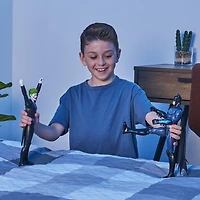 Batman 12-inch Bat-Tech Batman Action Figure (Black/Blue Suit), Kids Toys for Boys Aged 3 and up