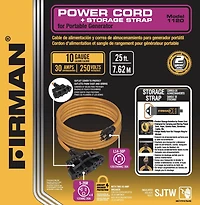 Firman 25FT Cordon d'alimentation L14-30P 30Amp à 5-20Rx4 avec protection de disjoncteur 1120