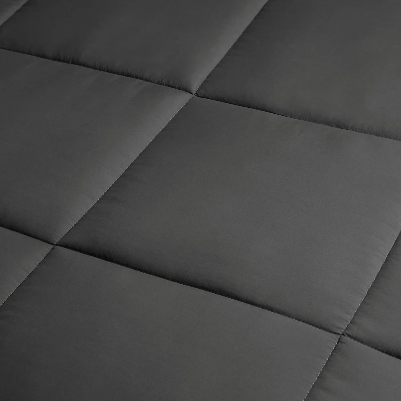 Couette Synthétique à Garnissage Lourd Swift Home, Literie Ultra Douce Toutes Saisons Hypoallergénique, Simple, Gris