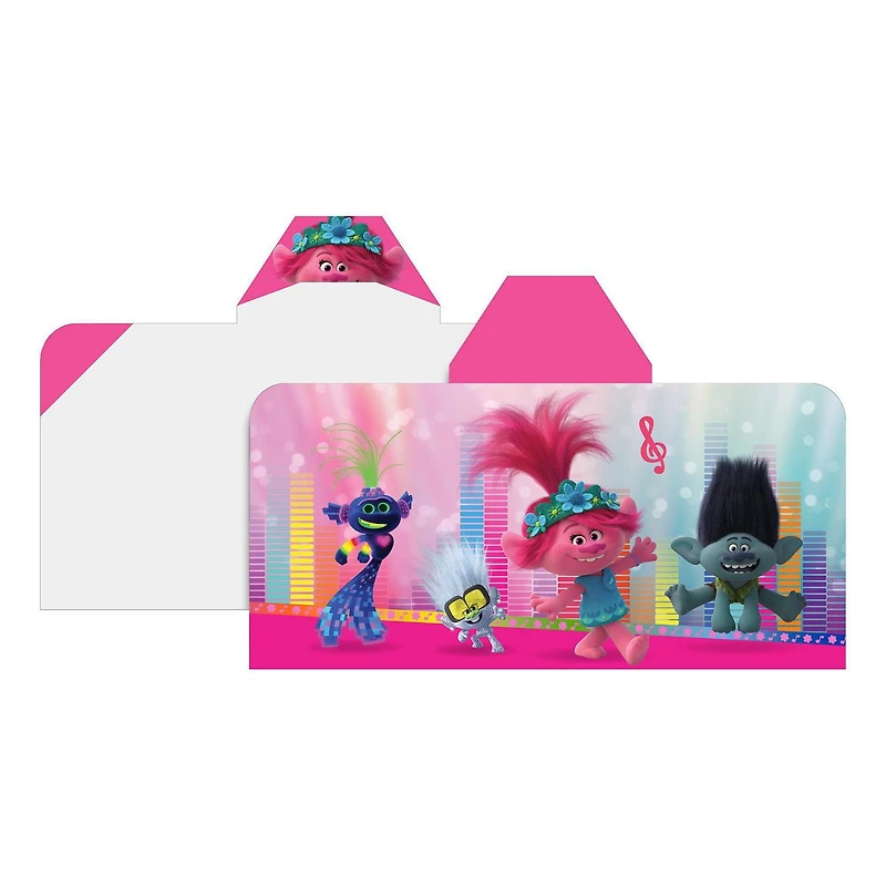 Trolls "Sound Check" Hooded Towel Wrap, Trolls Hooded Towel Wrap