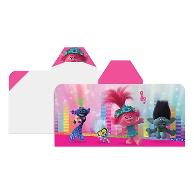 Trolls  "Sound Check" Hooded Towel Wrap, Trolls Hooded Towel Wrap