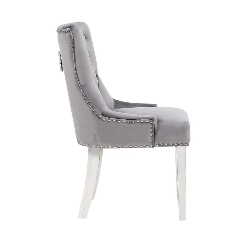 CHAISE CAIRUS en Gris ENSEMBLE DE 4