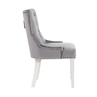 CHAISE CAIRUS en Gris ENSEMBLE DE 4