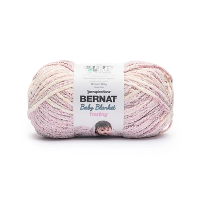 Bernat® Baby Blanket Frosting™ #6 Super Bulky Polyester Yarn, 10.5oz/300g 220 Yards, BABY BLANKET FROSTING BB YARN