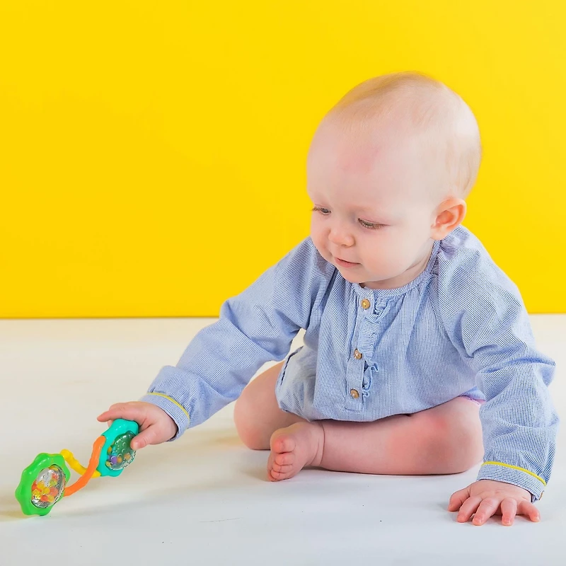 Bright Starts Rattle & Shake Barbell Toy, 0 to 12 months