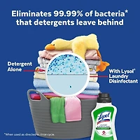 Lysol Laundry Disinfectant, Odour Eliminator, 0% Bleach, Eliminates germs that detergents may leave behind, 1.2 L