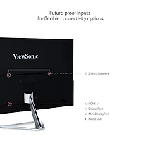 Viewsonic 32" Display, 2560 x 1440, Silver, VX3276-2K-MHD