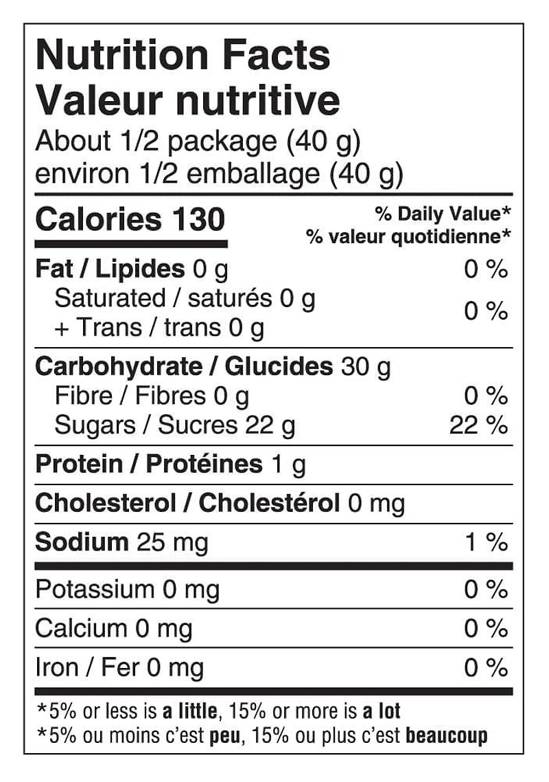 Efrutti lunch bag, 77 g