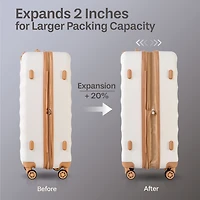 JT 28IN HARDSIDE HRT, Expandable Suitcase for Travel