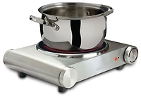 Salton Acier Inoxydable Cuisinière Portable Infrarouge, 1200W, HP1502