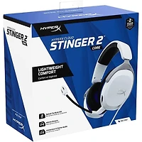 HyperX Cloud Stinger™ 2 Core Casque de jeu pour PlayStation Blanche