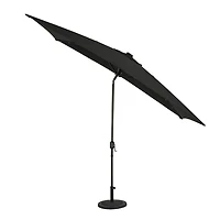 Parasol rectangulaire Nassau 6.5-ft x 10-ft avec lumières à ampoules LED – Toile Breez-Tex