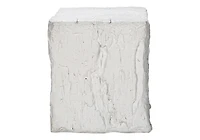 Monarch Specialties - Table D'Appoint, 25"H, Intérieur Ou Extérieur, Bout, Table De Nuit, Table D'Appoint, Carré, Salon, Chambre À Coucher, Blanc, Contemporain, Moderne