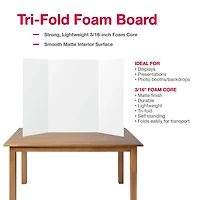 Formit White Trifold Brd 28X40 Project Presentation Display Board, TRIFOLD BOARD 28X40 WHITE