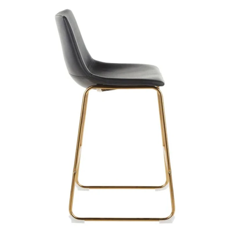 Heavenly Collection Counter PU Stool with Gold Legs