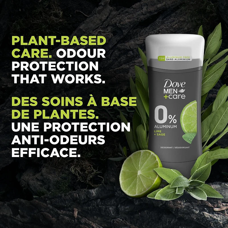 Désodorisant en bâton Dove Men+Care  Lime + Sauge 74g