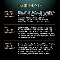 SHEBA GRAVY INDULGENCE PERFECT PORTIONS Adult Wet Cat Food Chicken & Beef & Salmon Entrée in Extra Gravy Variety Pack, 24x75g