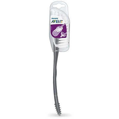Philips Avent Baby Bottle and Nipple Brush, Grey, SCF145/18, 1 Baby bottle brush