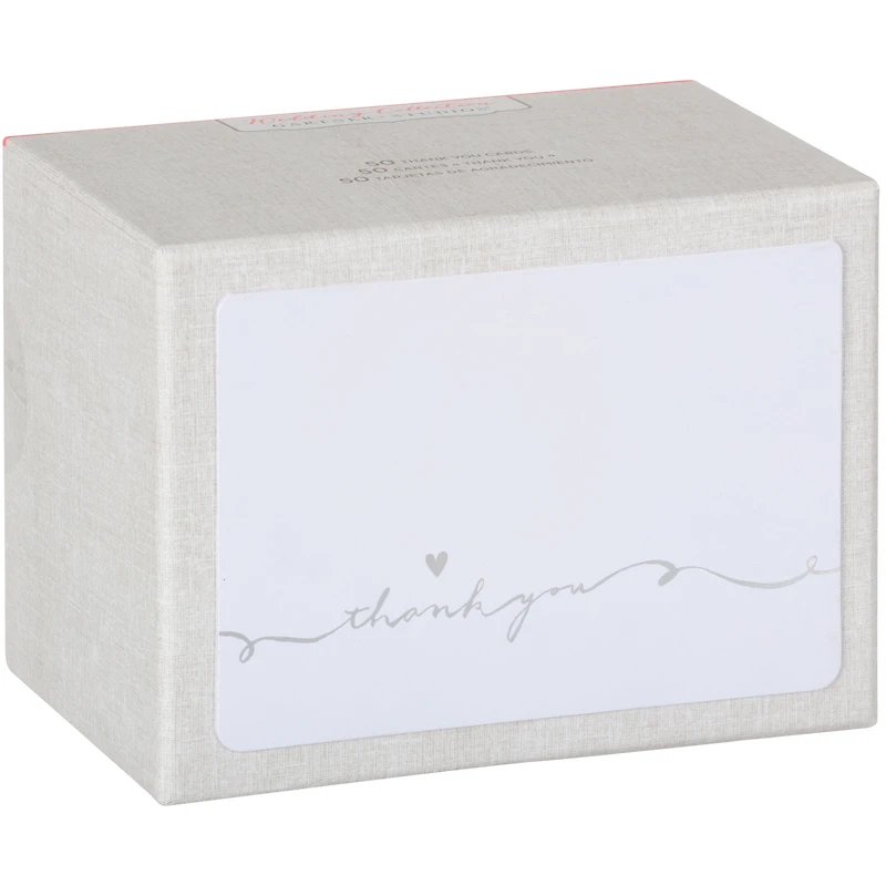 Carte de remerciement « Thank you » avec lettres « love » de Gartner Studios