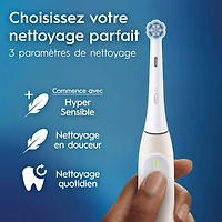 Oral-B iO Series 2 Rechargeable Electric Powered Toothbrush, Peach withentle Care Brush Head - Automatic Pressure Sensor to Protect Gums - 3 Modes - 2 Min Timer