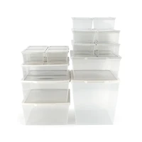 ModBoxTM 2L (0.5 gal.) 10-Pack, Modular Series - Cool Grey & Clear