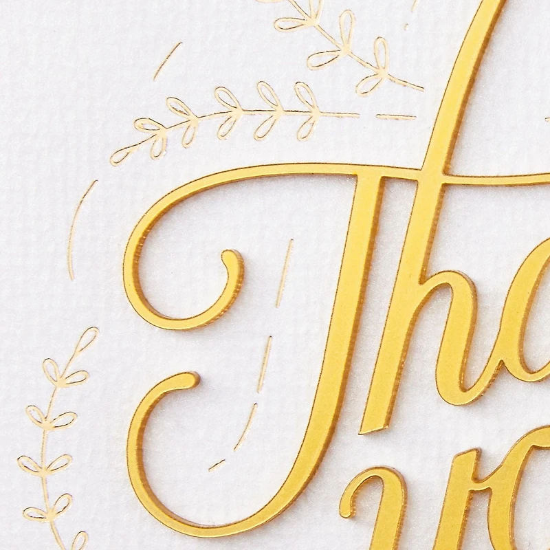 Hallmark Signature Thank You Card, Thank You So Much (Nurses Day Card, Teacher Appreciation, Healthcare Worker Gift)