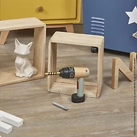 Janod - Brico'Kids - Perceuse - Bois - Jouet de Développement des Compétences Motrices - Apprentissage Précoce - Créatif et Imaginatif - Pour Tout-Petits - À Partir de 3 Ans + - Multilingue - J06474.