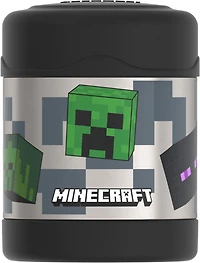 Thermos Kids Stainless Steel Vacuum Insulated FUNtainer Food Jar, 295 ml, Mincecraft, Minecraft FUNTAINER Food Jar