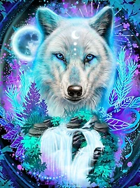 Ceaco Wolf Spirit Glow 750pc Puzzle