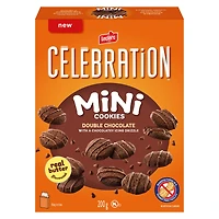 CELEBRATION DOUBLE CHOCOLATE MIN.COOKIES, 200g each box