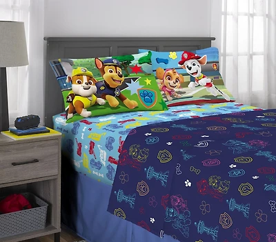 Ensemble de draps Paw Patrol pour lit pleine grandeur