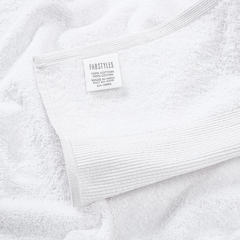 Fabstyles Super Soft and Absorbent Hand Towel, Luxury Hand Towels for Spa, Home, and Hotel, Quick Dry Hand Towels, Set of 6, 16 x 28 Inches